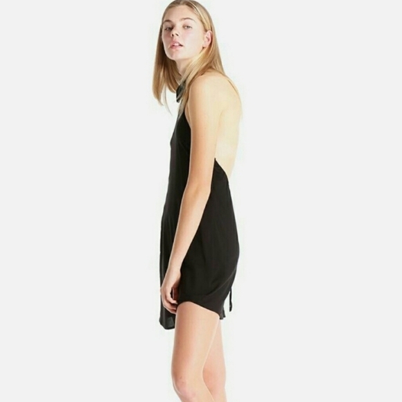 American Apparel Black Bib Dress Size XS /S - Picture 8 of 14